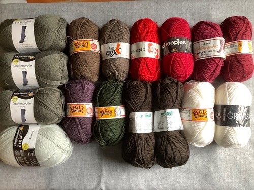 Wollpaket sockenwolle fach - , 4-fach