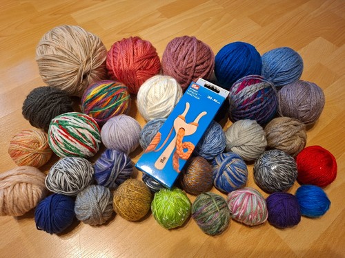 Wollreste wollpaket bunt - wollreste,
