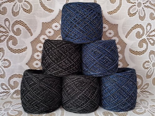 1100 schwarz blau garnpaket - 1100,