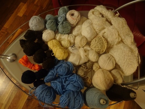 3 kg wollreste - ca., 1,3